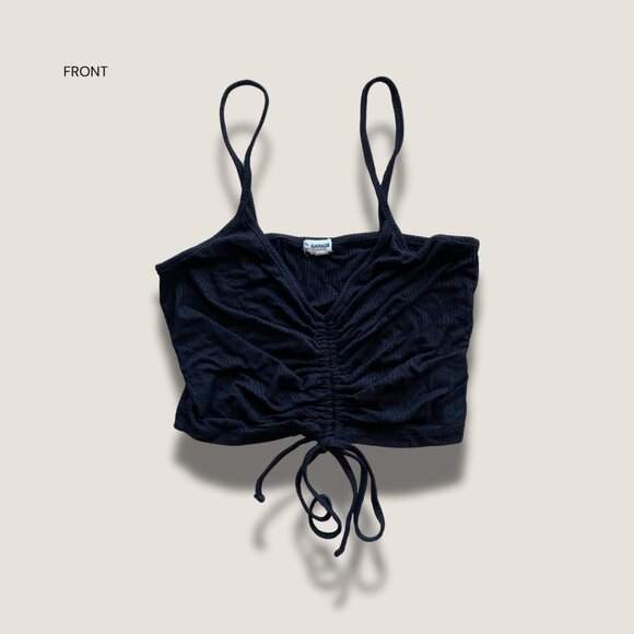 Ruched Cropped Tank Top - Picture 3 of 4